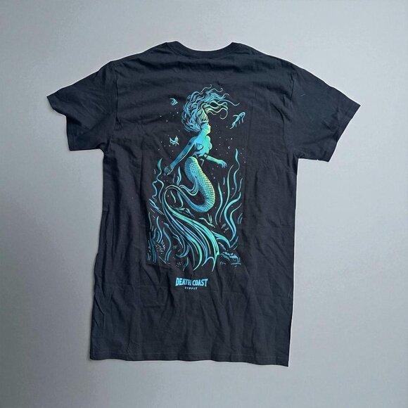 DEATH COAST Men's Mermaid Graphic T Shirt Size Small NEW NWOT - Picture 1 of 4